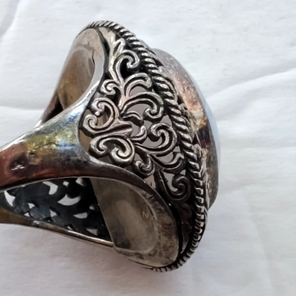 Women's Drury Quartz Silver Look‎ Ring Size 6-1/2 NWT